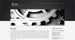 Desktop Screenshot of ijesmjournal.com